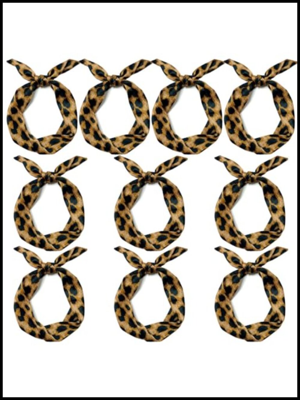10pcs Long Thin Skinny Satin Scarf Neck Tie Choker Ribbon for Women